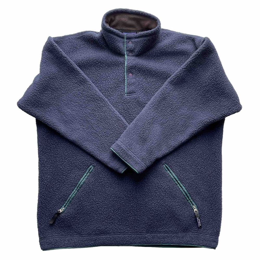 Vintage Patagonia Snap T Fleece Men’s Deep Pile Outdoor Hiking Pullover Jacket L - Picture 2 of 12